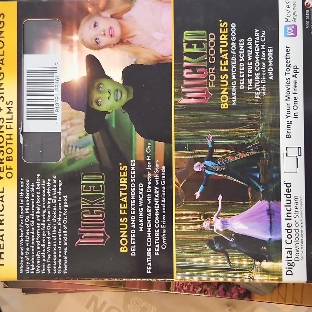 Wicked 2-Film Collection Blu-ray + Digital Code - Picture 2 of 2